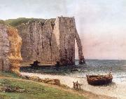 Gustave Courbet Cliff at Etretat oil painting artist